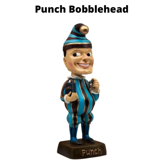 Mr. Punch Cigar Mascot Limited Edition Bobblehead Vintage Man Cave Figurine - Picture 1 of 16